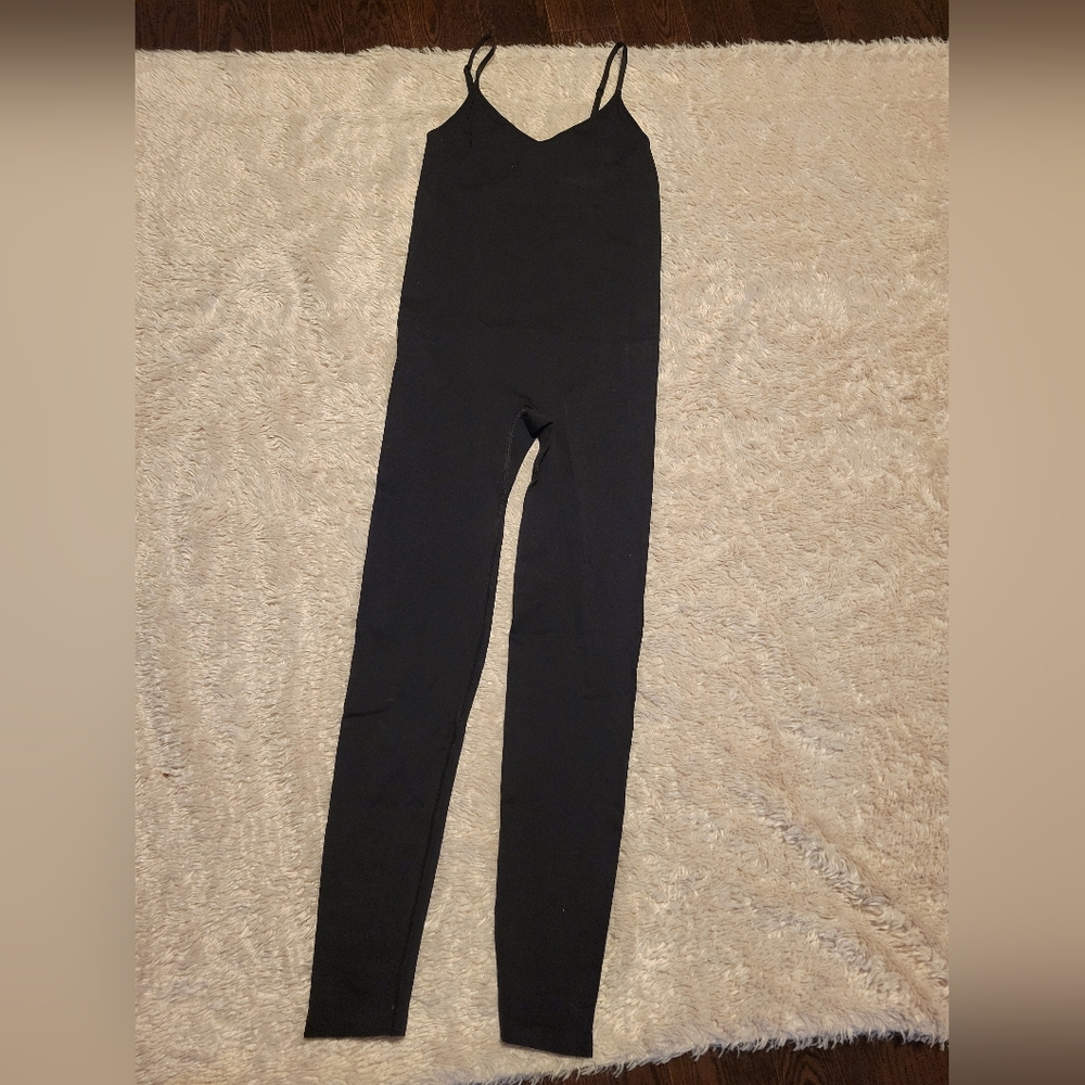Aritzia Babaton Full Black Bodysuit Catsuit Jumpsuit SIZE Medium